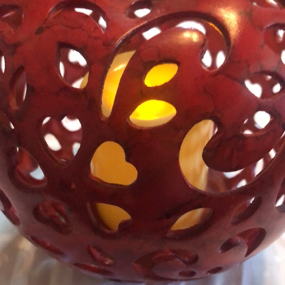 VTG Apple with led candle light inside - Picture 2 of 4